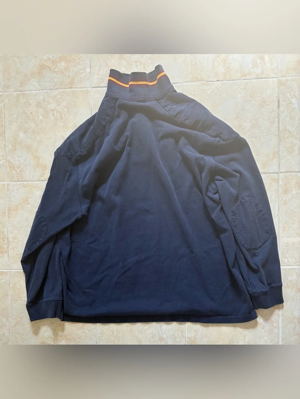 Vintage Polo by Ralph Lauren Navy Padded Rugby Polo